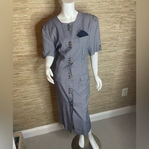 Vintage 80s Secretary Dress